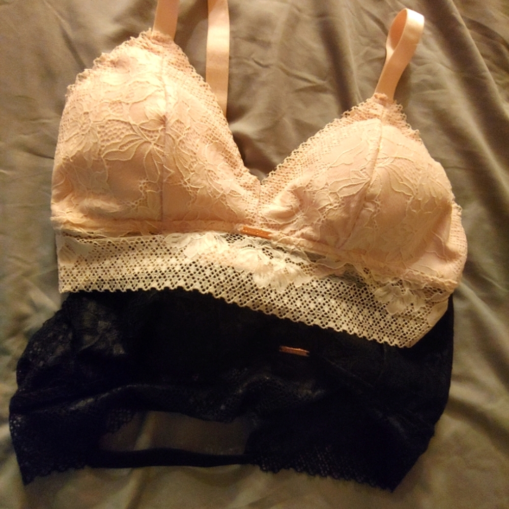 2 Danskin lace wireless bras